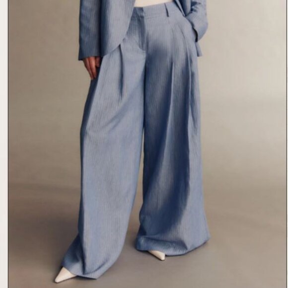 TWP Beautiful Coastal Flowing Wide Leg Pant Sz 4 NEW $575!! - Picture 1 of 5